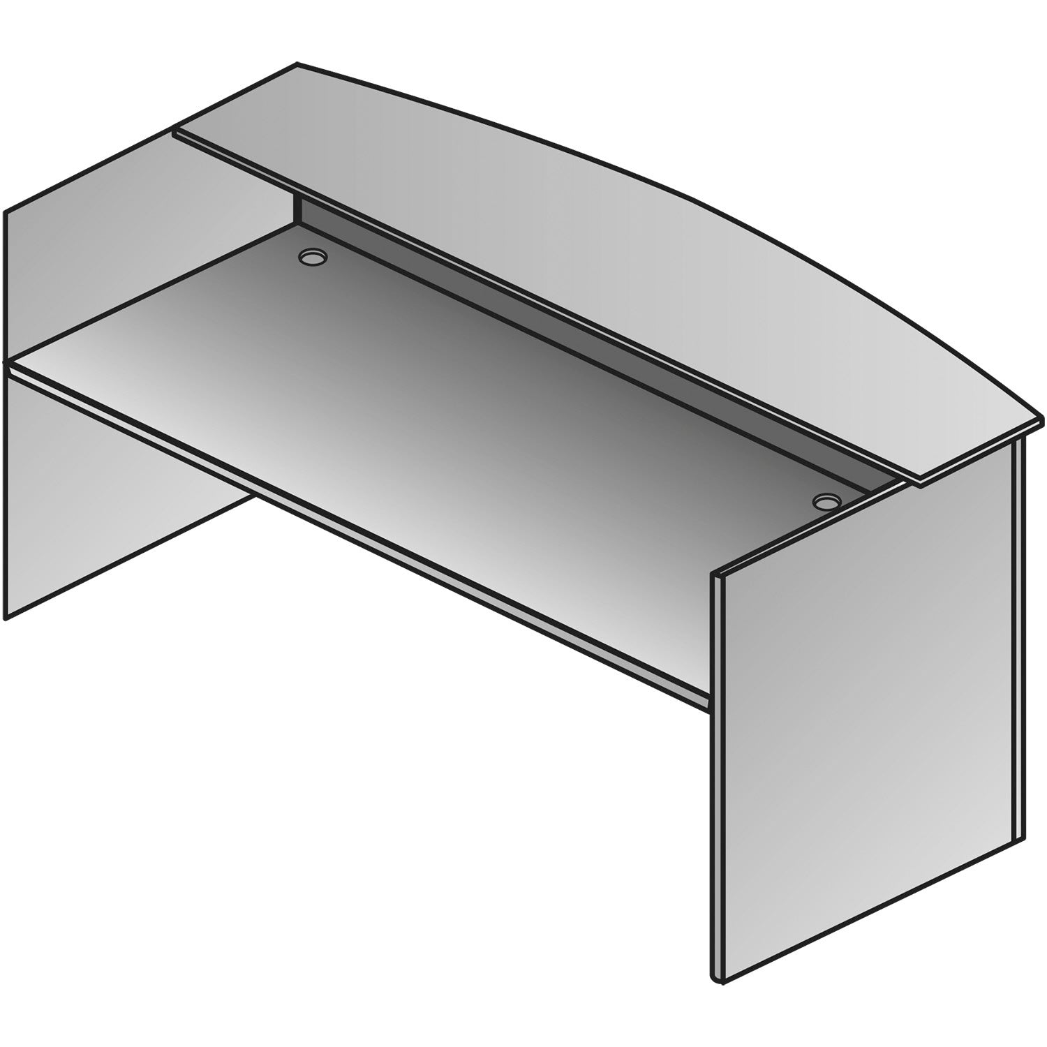 Sonoma Reception Desk Shell 36X72